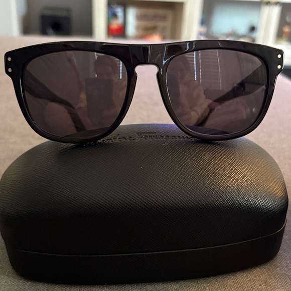 Salvatore Ferragamo Black Sunglasses